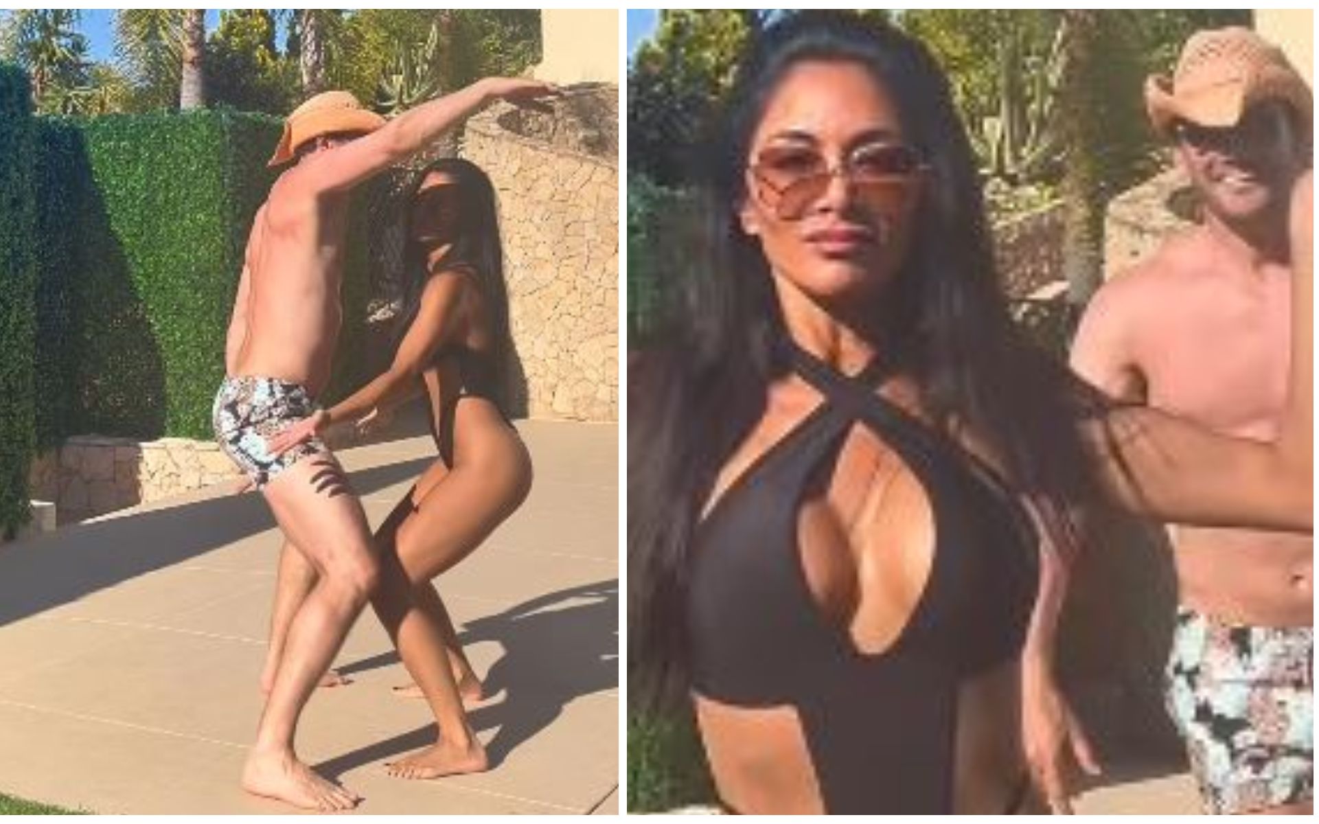 El își etalează pătrățele, iar ea – silueta fără cusur în cel mai decupat costum de baie! Filmulețul amuzant postat de Nicole Scherzinger și iubitul ei a adunat 6 milioane de vizualizări